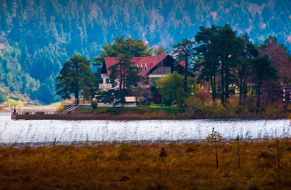 House over a lake
