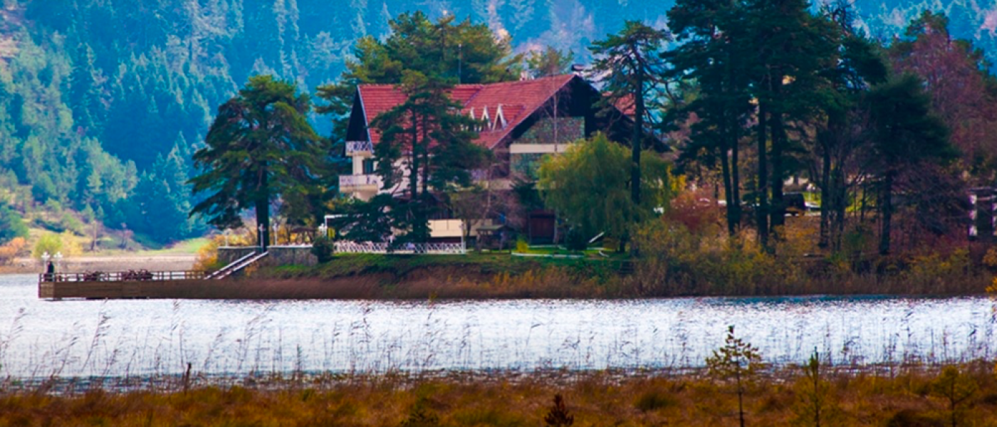 House over a lake