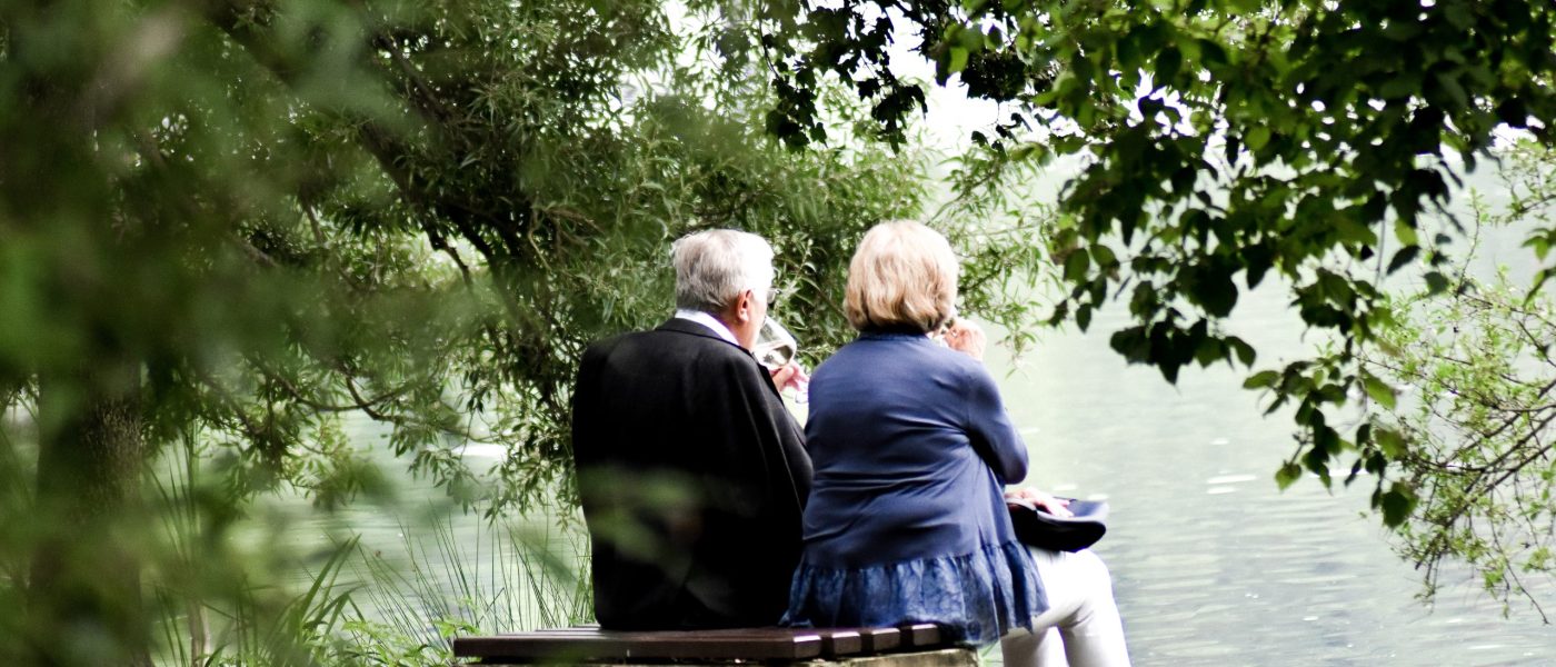 Senior Couple Sitting at the Lake